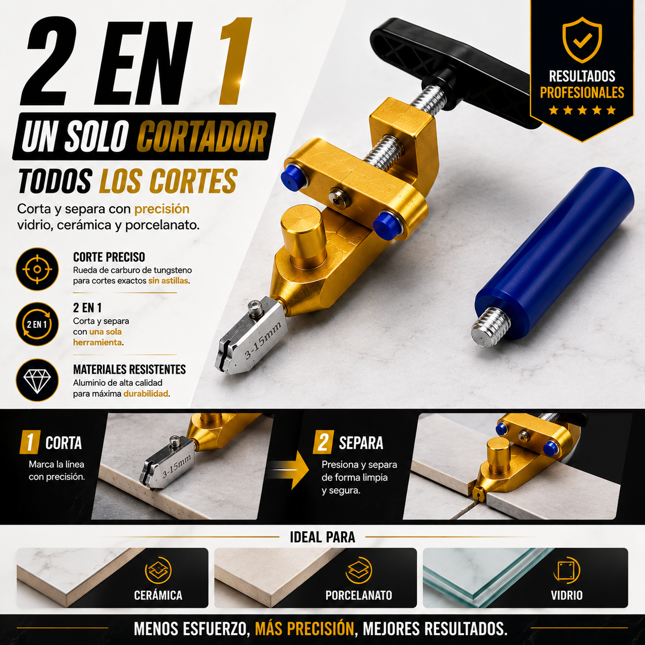 Cortador Premium 2 en 1 de Alta Precisión
