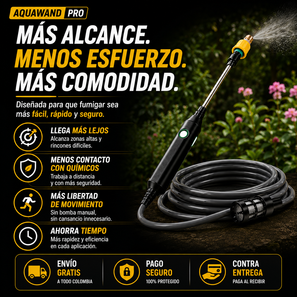 AquaWand Pro™ | Fumiga cómodo y ahorra tiempo