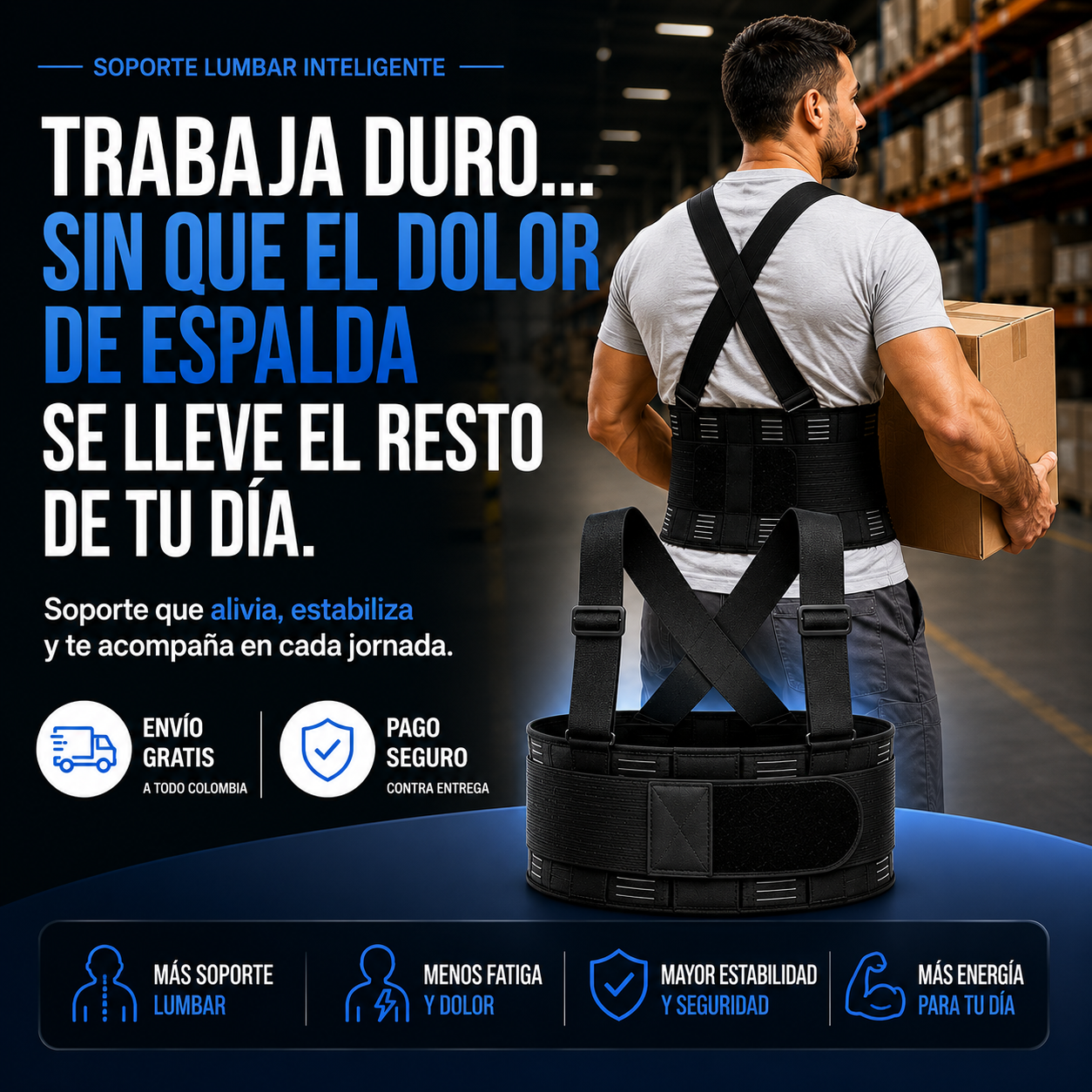 Faja Lumbar de Alto Soporte