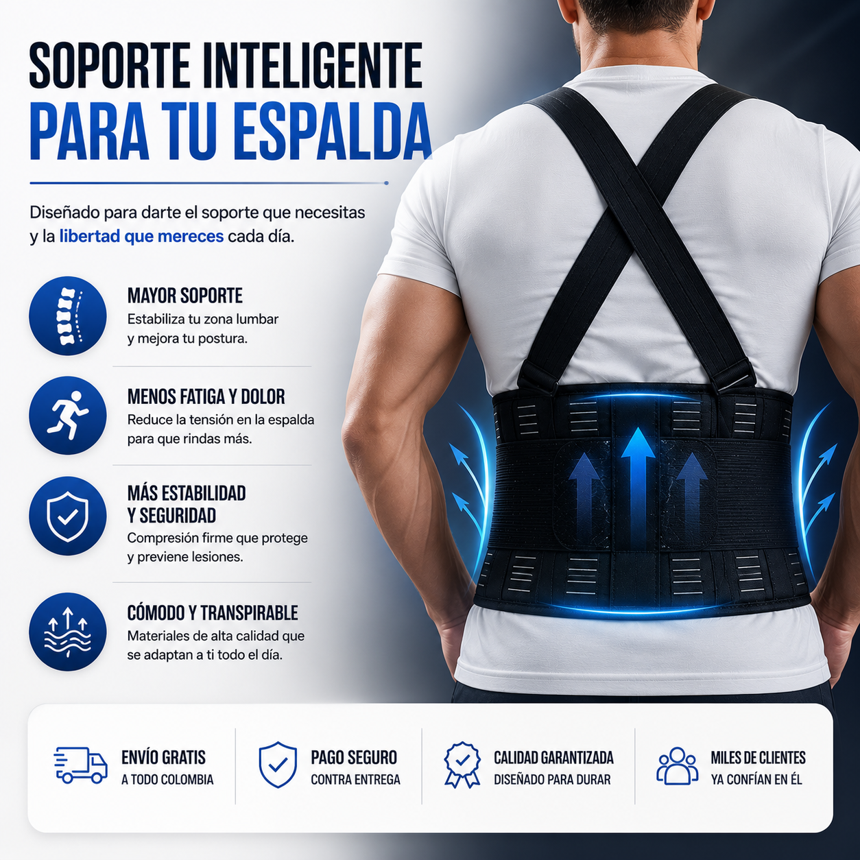 Faja Lumbar de Alto Soporte