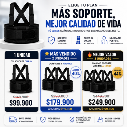 Faja Lumbar de Alto Soporte