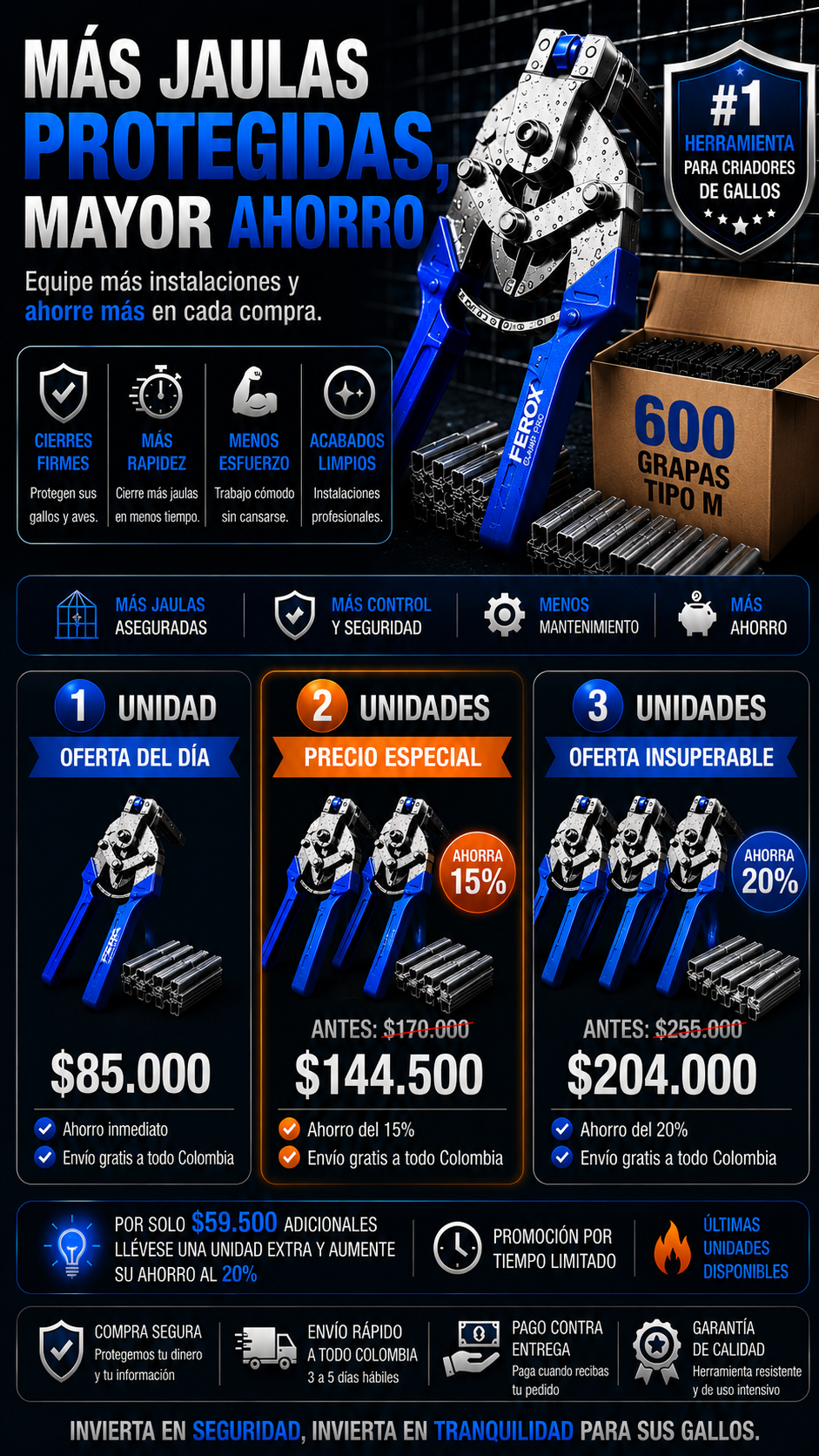FEROX CLAMP PRO™ La herramienta que todo criador debe tener